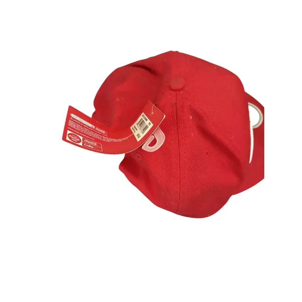 Coca-Cola Snapback Hat Red One Size Adjustable Embroidered 6 Panel NWT